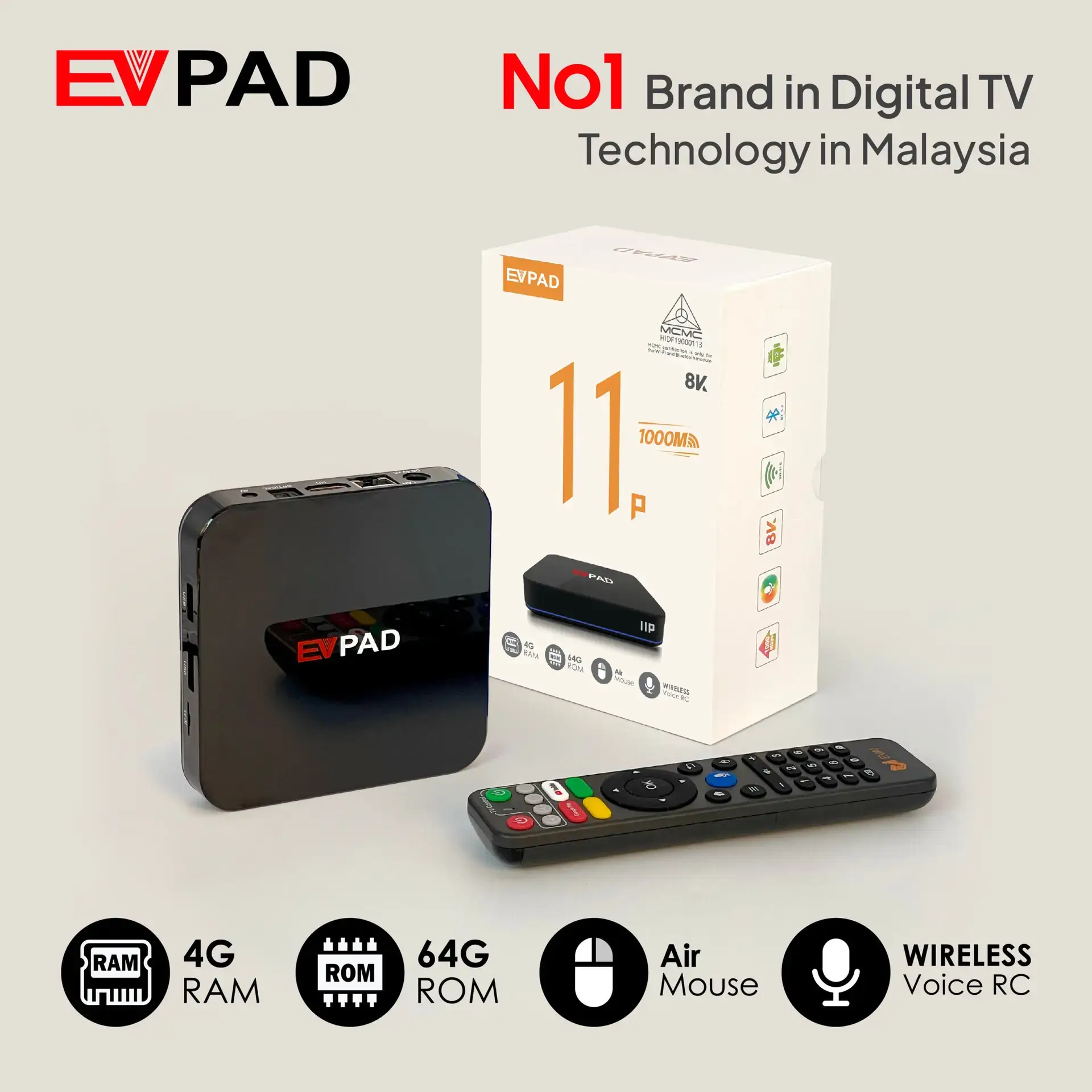 EVPAD 11P Android TV Box(マレーシア版) EVPAD 11P Android TV Box(マレーシア版) - 画像 (5)