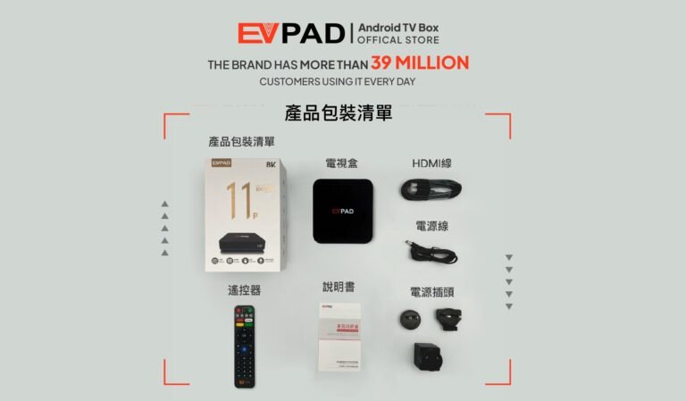 Home - EVPAD TV BOX OFFICIAL STORE EVPAD 11P Packaging