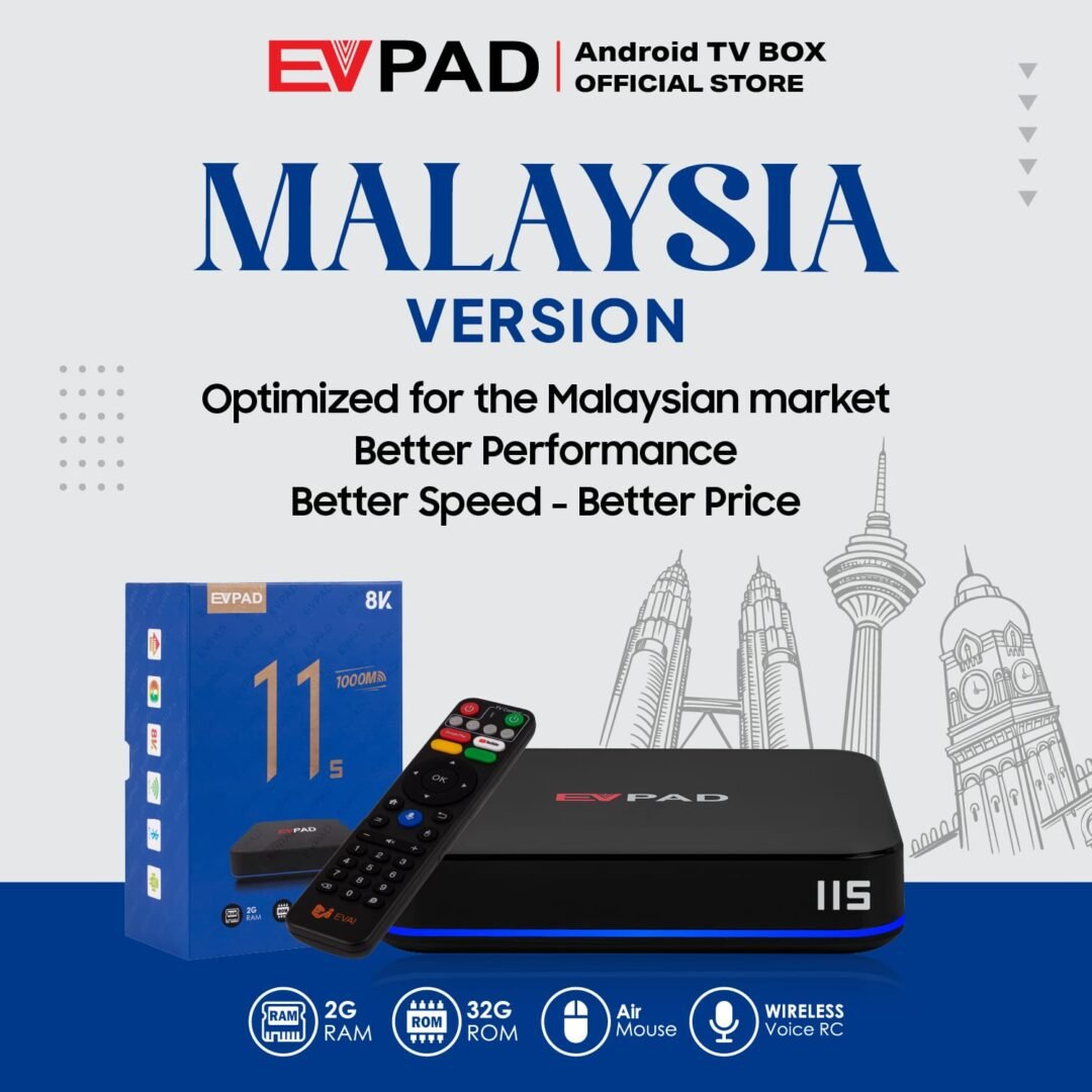主页 - EVPAD TV BOX 官方商城 EVPAD 11S 安卓电视盒(马来西亚版)