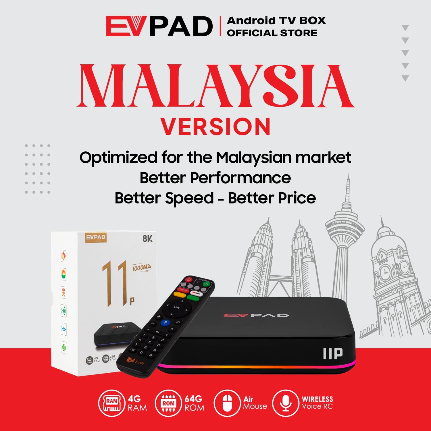EVPAD 11P Android TV Box(マレーシア版) EVPAD 11P Android TV Box(マレーシア版)