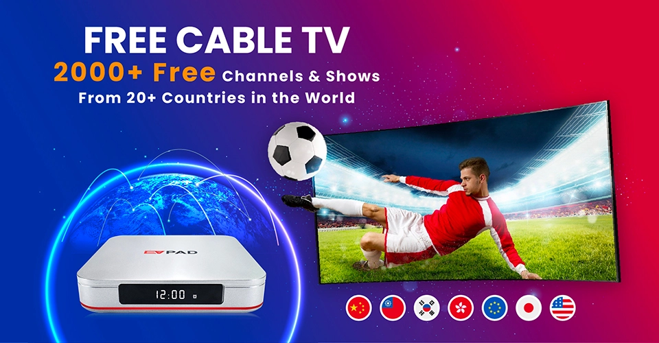 EVPAD 12S Android TV Box (International Version) Watch Your Favorite Content Anywhere