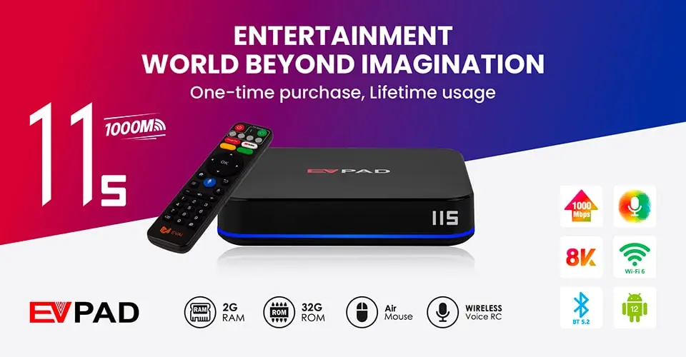 EVPAD 11S Android TV Box (International Version)