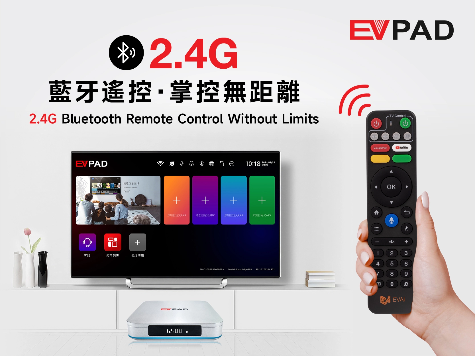 EVPAD 12 Official Launch: The Next-Generation Smart TV Box with Android 12, WiFi 6, and HDR10 Bluetooth 2.4G