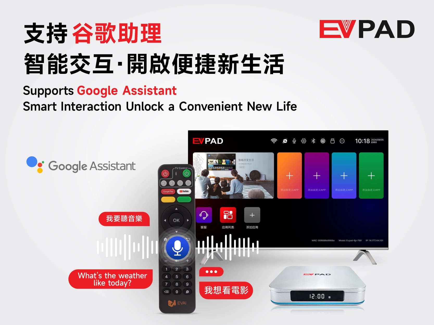 EVPAD 12 Official Launch: The Next-Generation Smart TV Box with Android 12, WiFi 6, and HDR10 Google Assistant