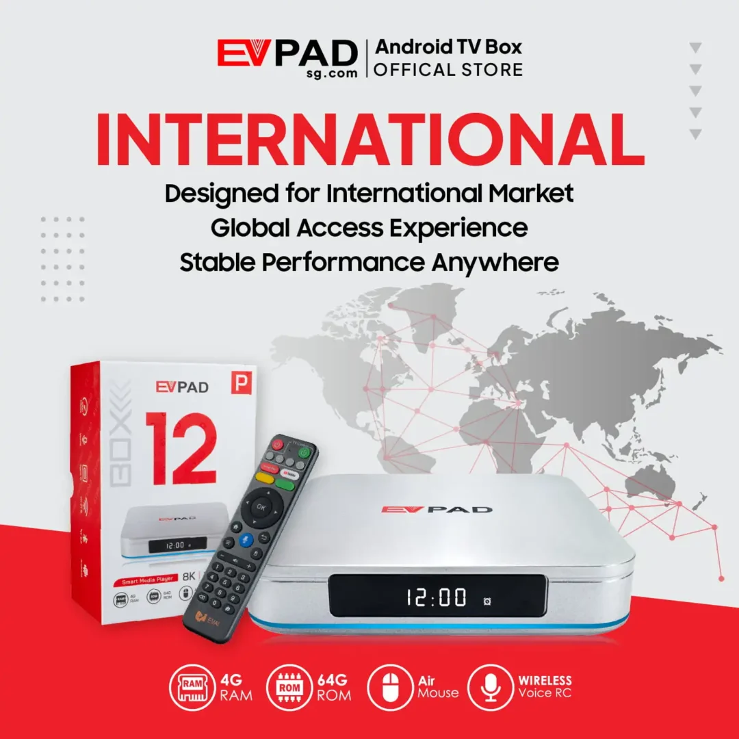 主页 - EVPAD TV BOX 官方商城 EVPAD 12P 安卓电视盒(国际版)