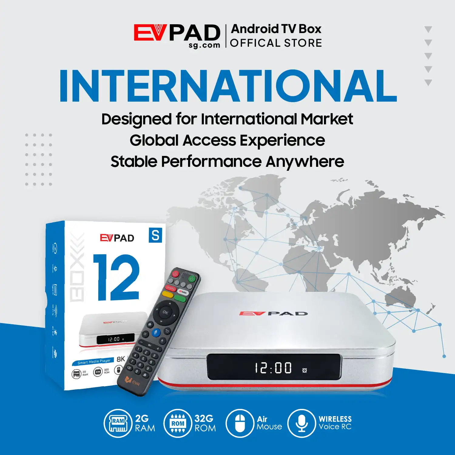 EVPAD 12S Android TV Box (International Version) EVPAD 12S Android TV Box (International Version)
