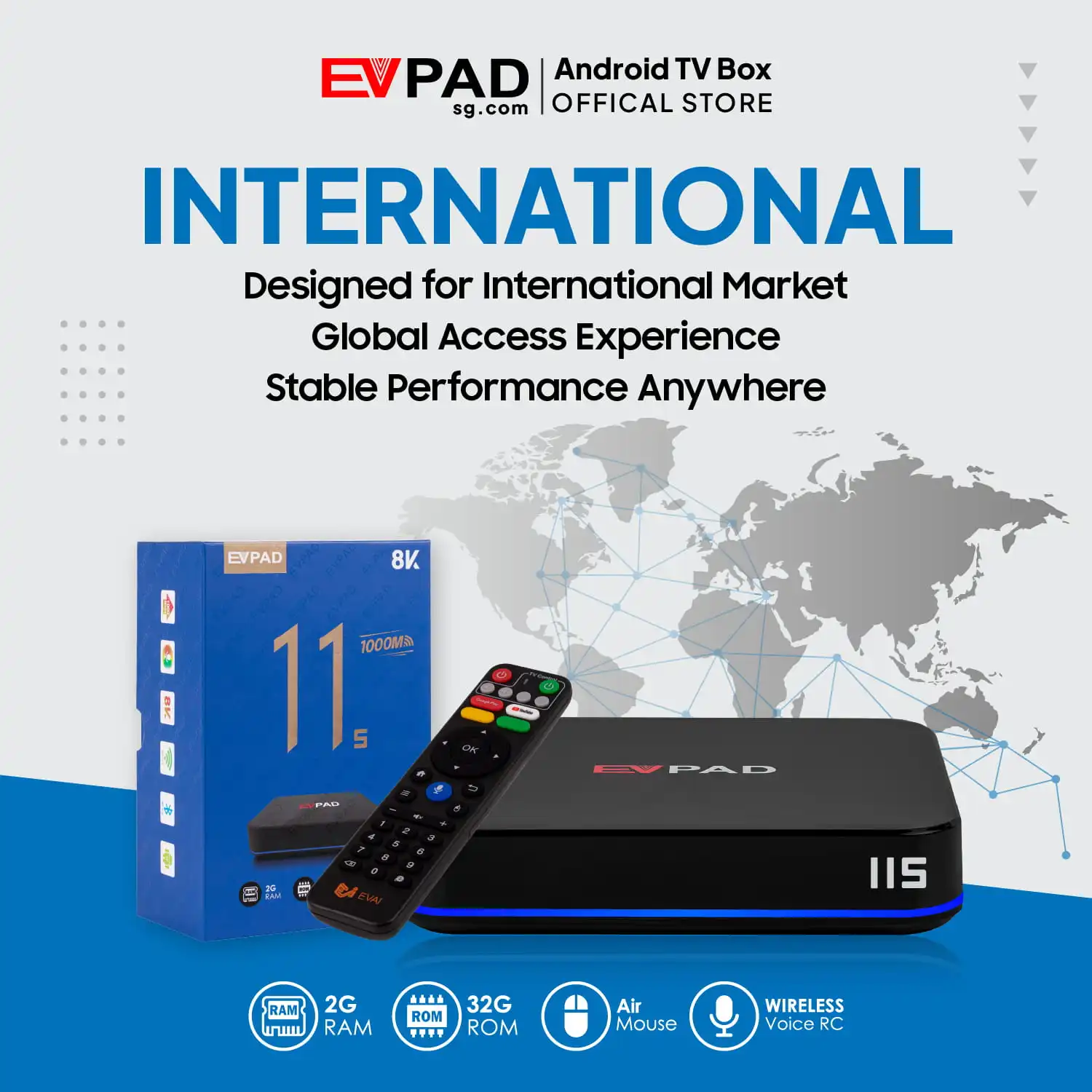 EVPAD 11S Android TV Box (International Version) EVPAD 11S Android TV Box (International Version)