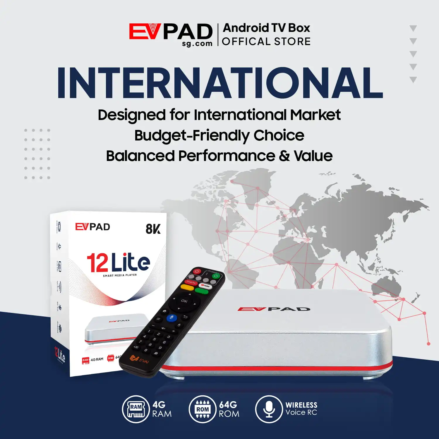 EVPAD 12 lite Android TV Box (International Version) EVPAD 12 lite Android TV Box (International Version)