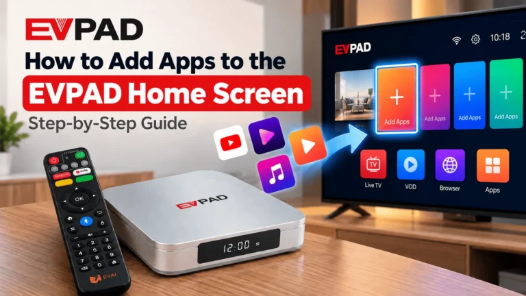 首頁 - EVPAD 電視盒官方商店 如何將應用程式新增至 EVPAD 主畫面