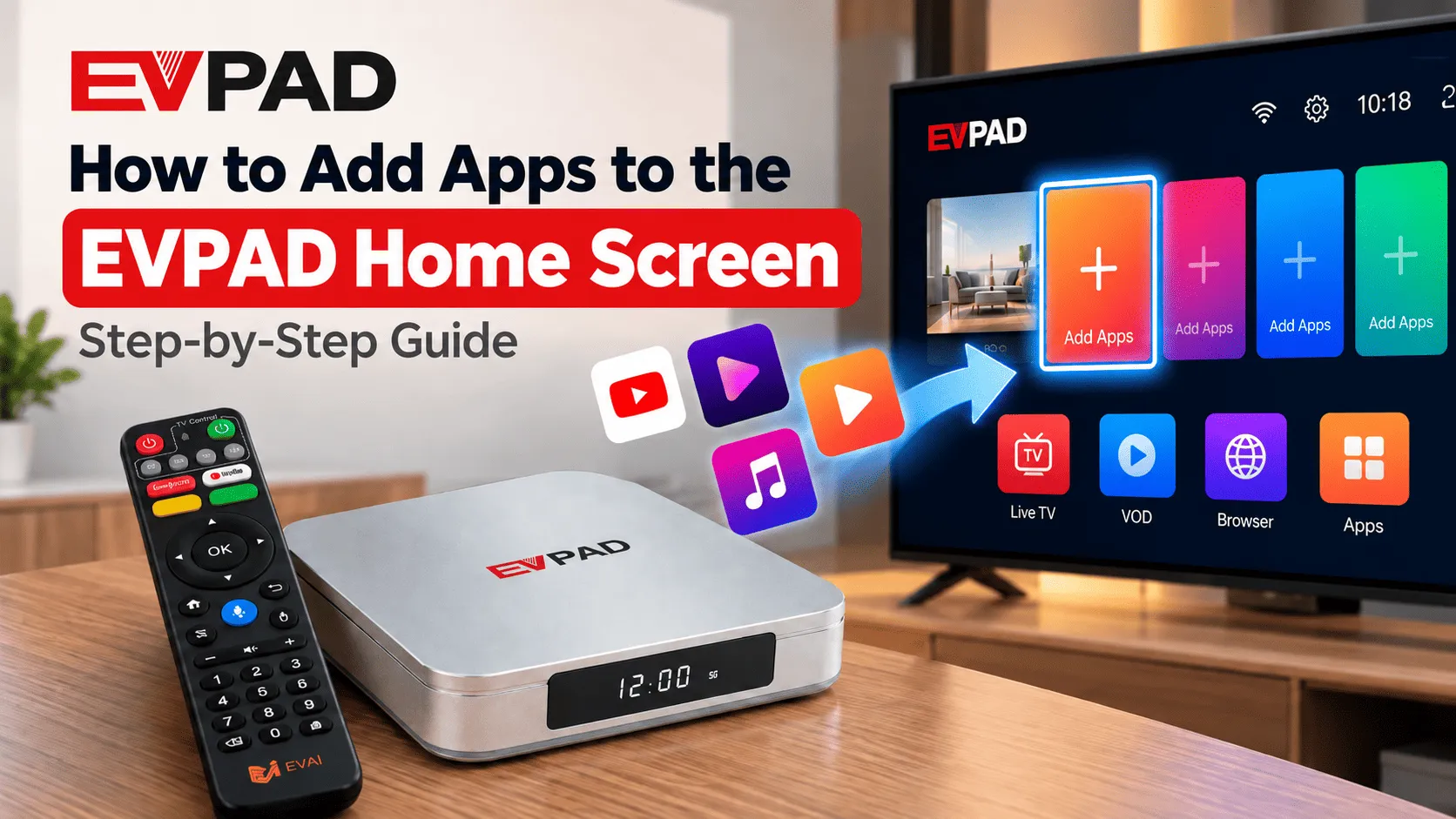 How to Add Apps to the EVPAD Home Screen (Step-by-Step Guide) How to Add Apps to the EVPAD Home Screen