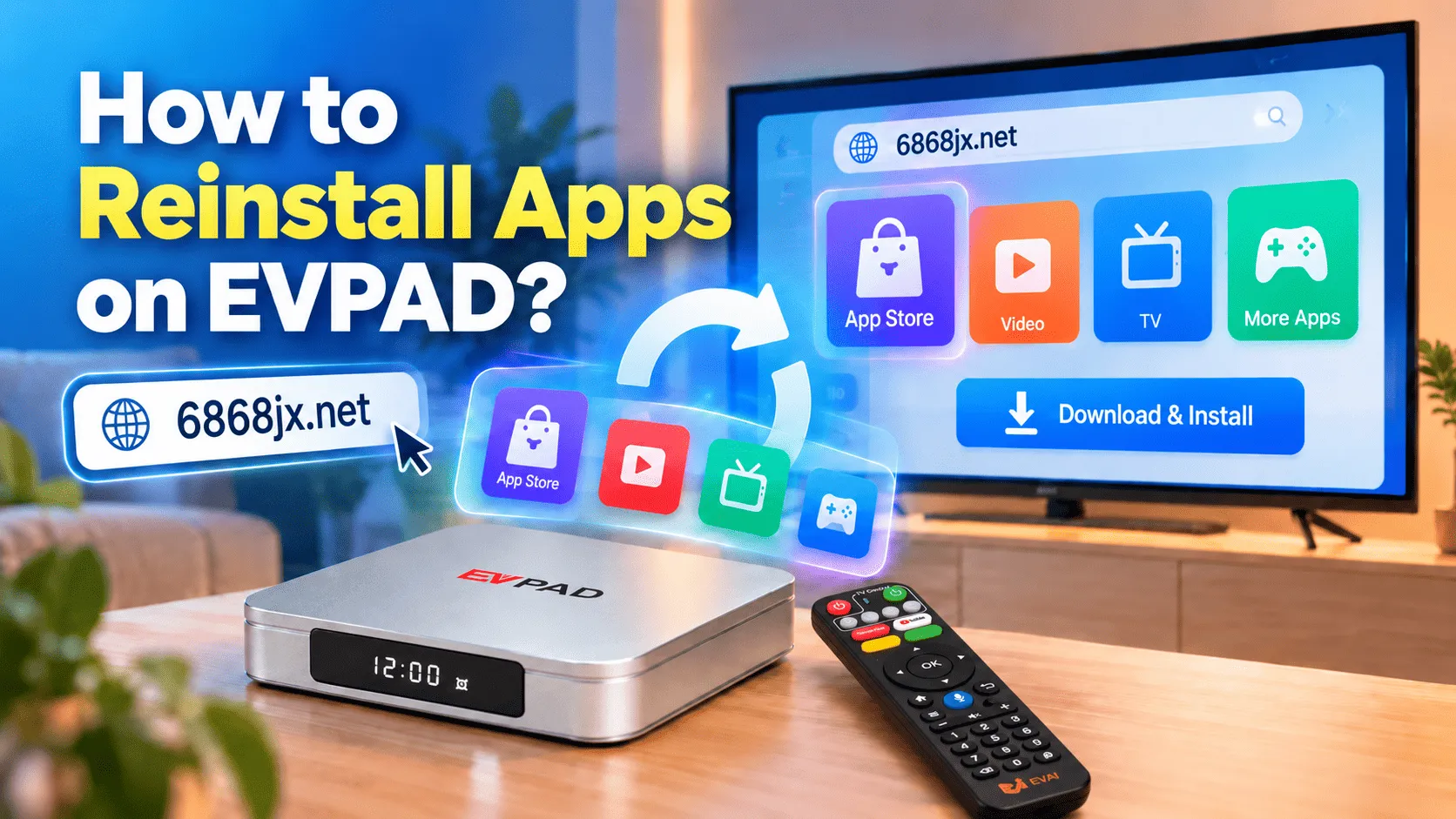 How to Reinstall Apps on EVPAD Using 6868jx (2026 Guide) How to Reinstall Apps on EVPAD Using 6868jx (2026 Guide)