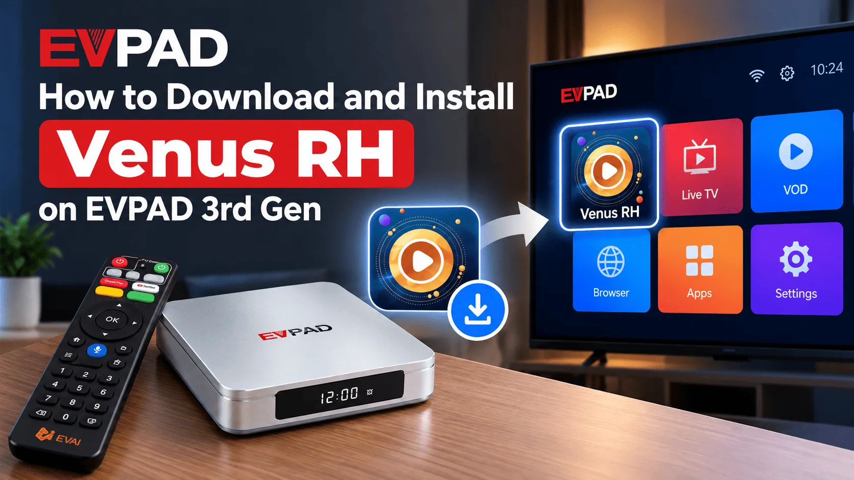 EVPAD 第三代該使用哪款應用程式?Venus RH 指南 在 EVPAD 第三代 上該使用哪款應用程式